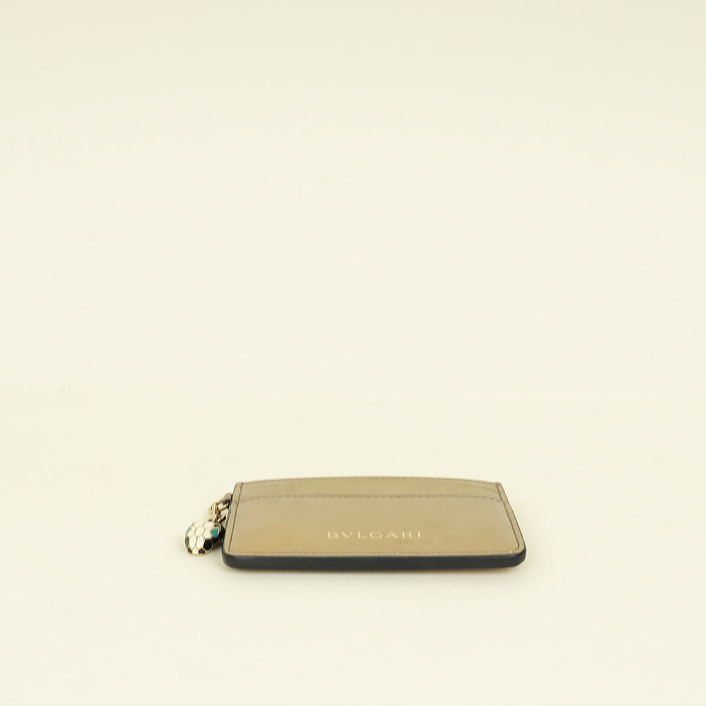 Bvlgari Champagne Serpenti Forever Card Holder