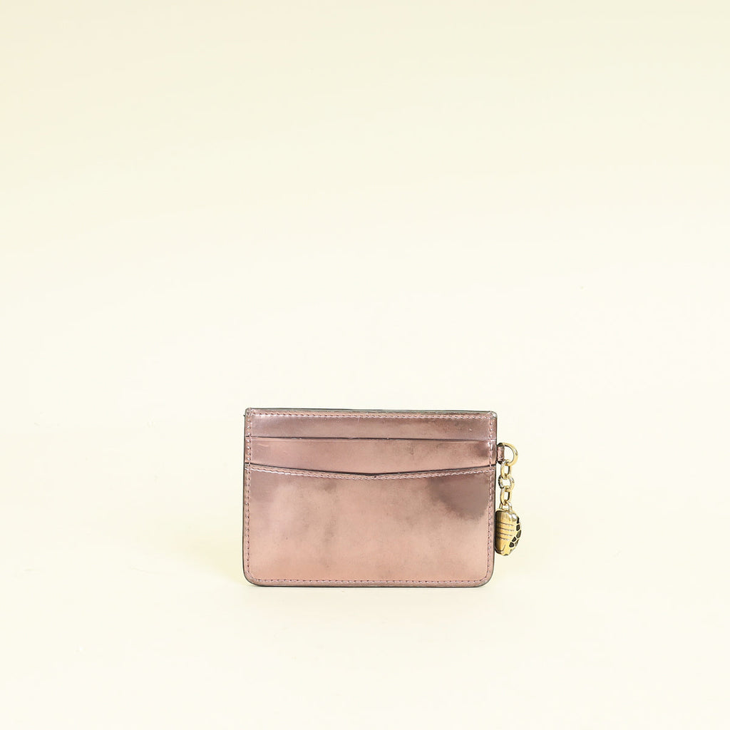 Bvlgari Rose Gold Serpenti Forever Card Holder