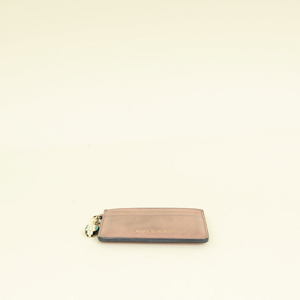 Bvlgari Rose Gold Serpenti Forever Card Holder