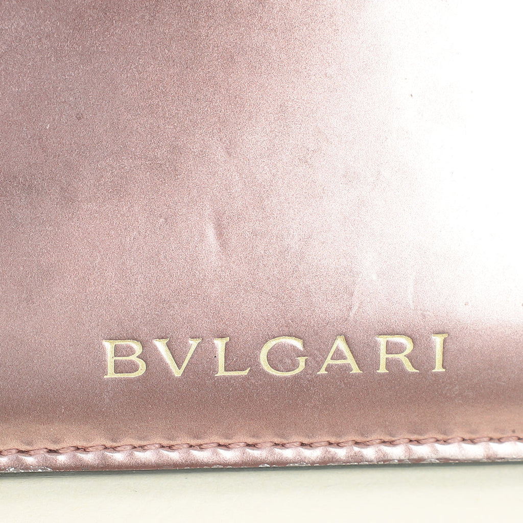 Bvlgari Rose Gold Serpenti Forever Card Holder