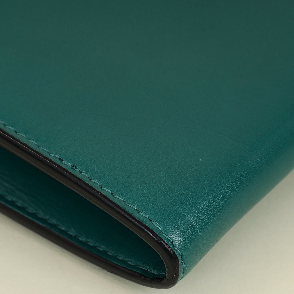 Bvlgari Emerald Green Serpenti Forever Continental Large Wallet