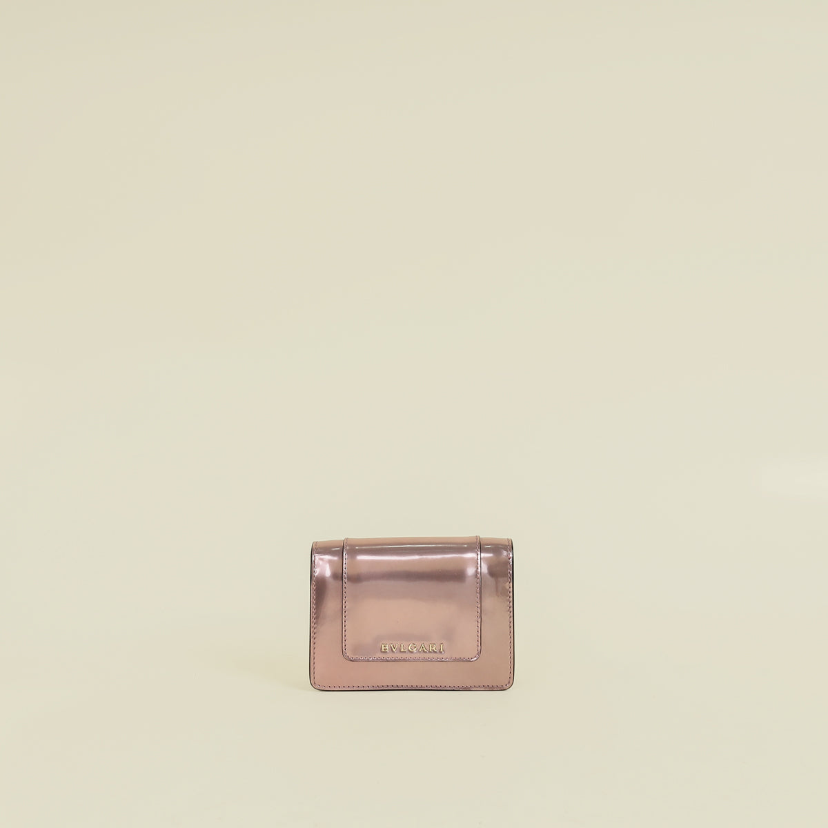 Bvlgari Rose Gold Serpenti Forever Card Wallet