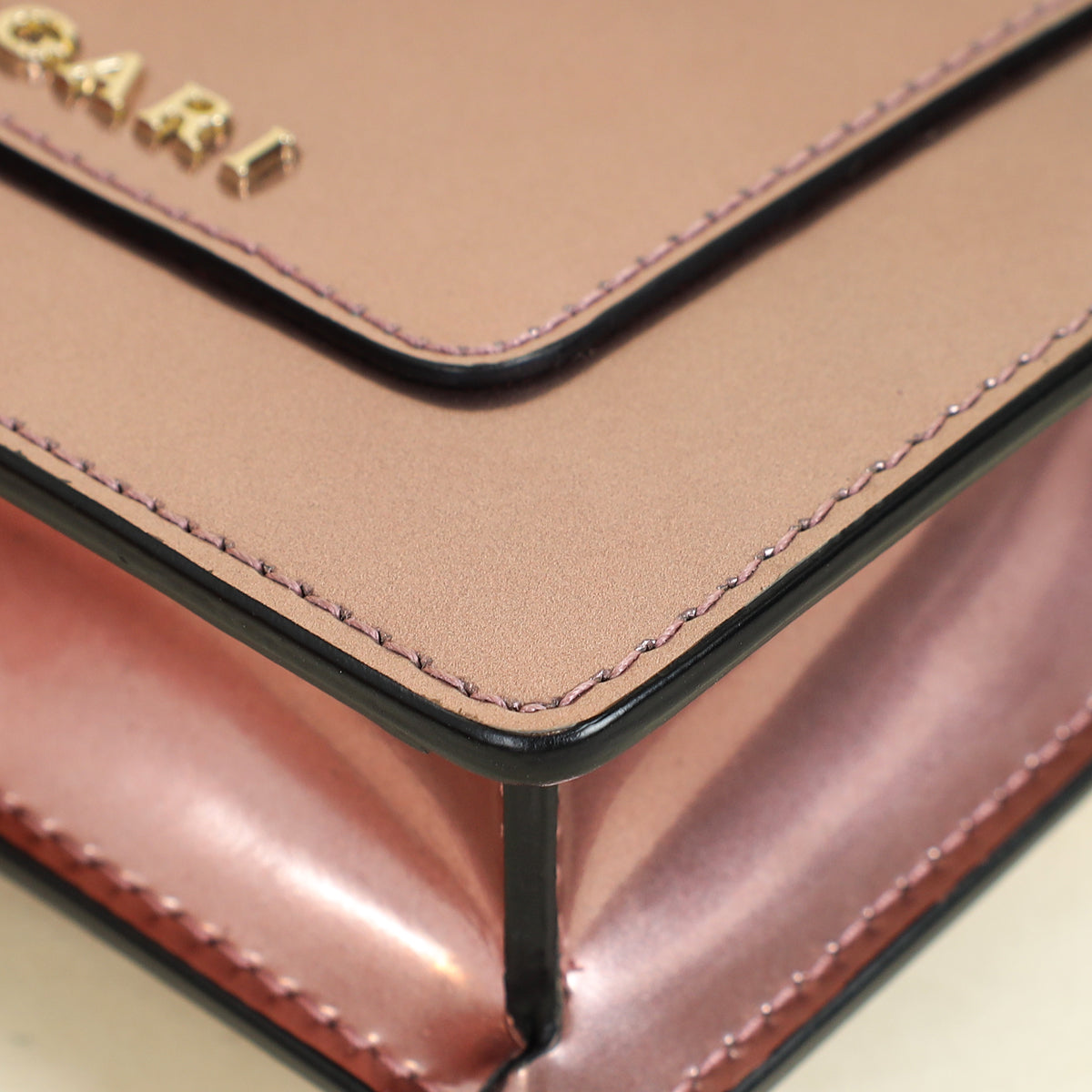 Bvlgari Rose Gold Serpenti Forever Card Wallet