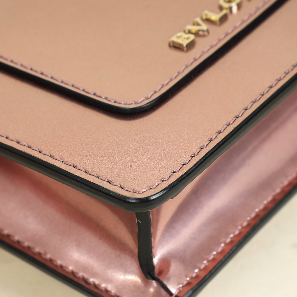 Bvlgari Rose Gold Serpenti Forever Card Wallet