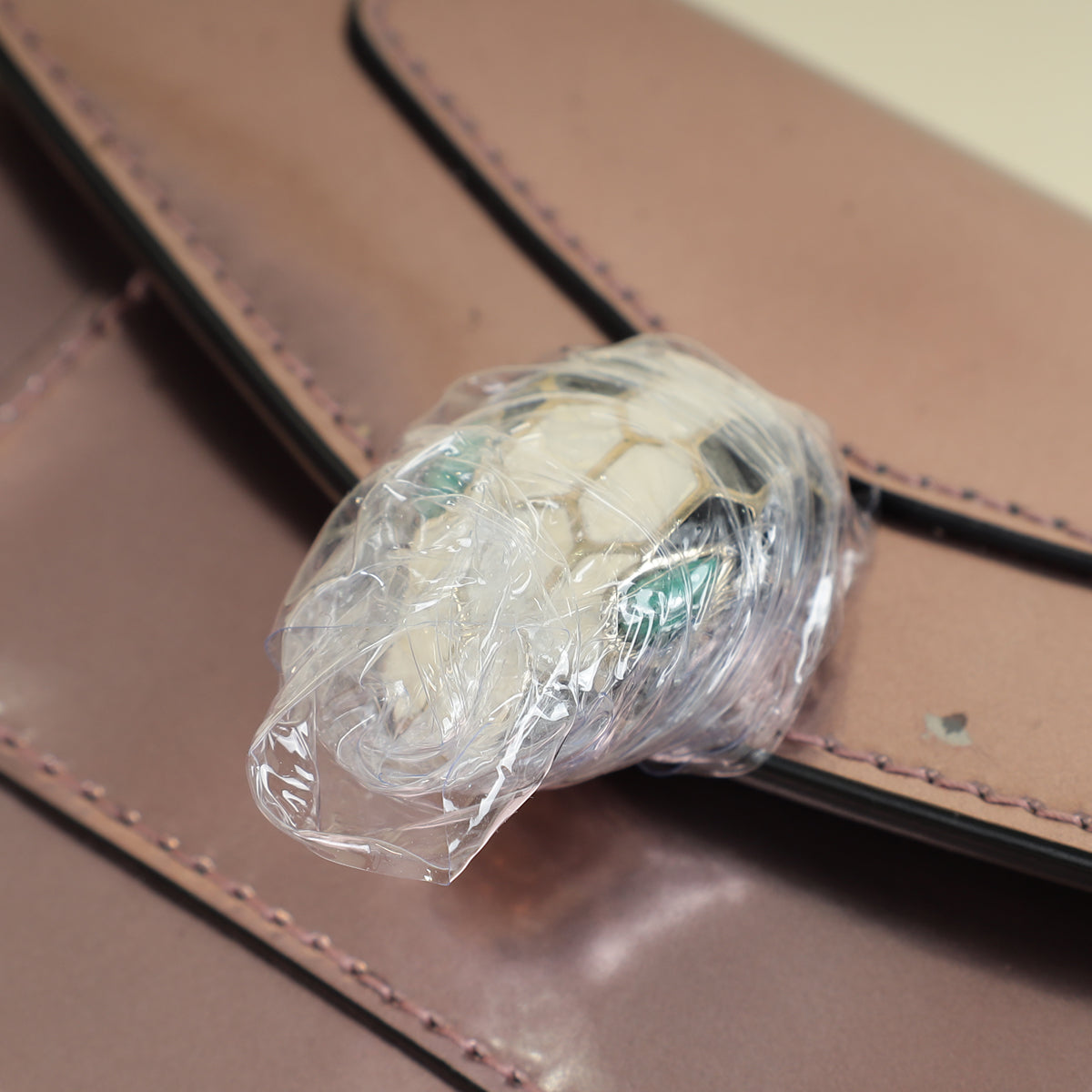 Bvlgari Rose Gold Serpenti Forever Card Wallet