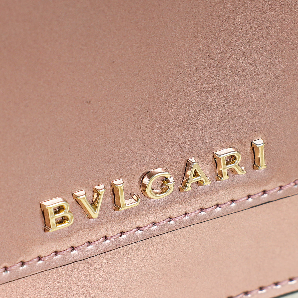 Bvlgari Rose Gold Serpenti Forever Card Wallet