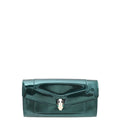 Bvlgari Emerald Green Serpenti Forever Continental Wallet