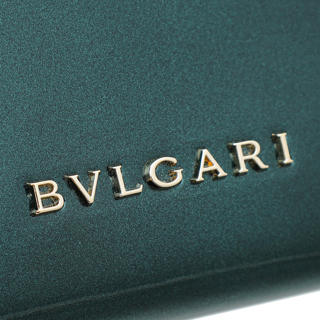 Bvlgari Emerald Green Serpenti Forever Continental Wallet