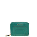 Bvlgari Green Serpenti Forever Zip Around Wallet