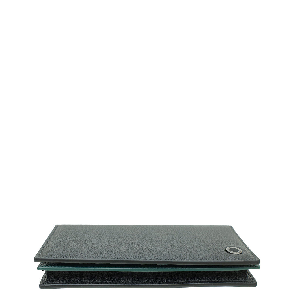 Bvlgari Black Bvlgari Bifold Yen Wallet