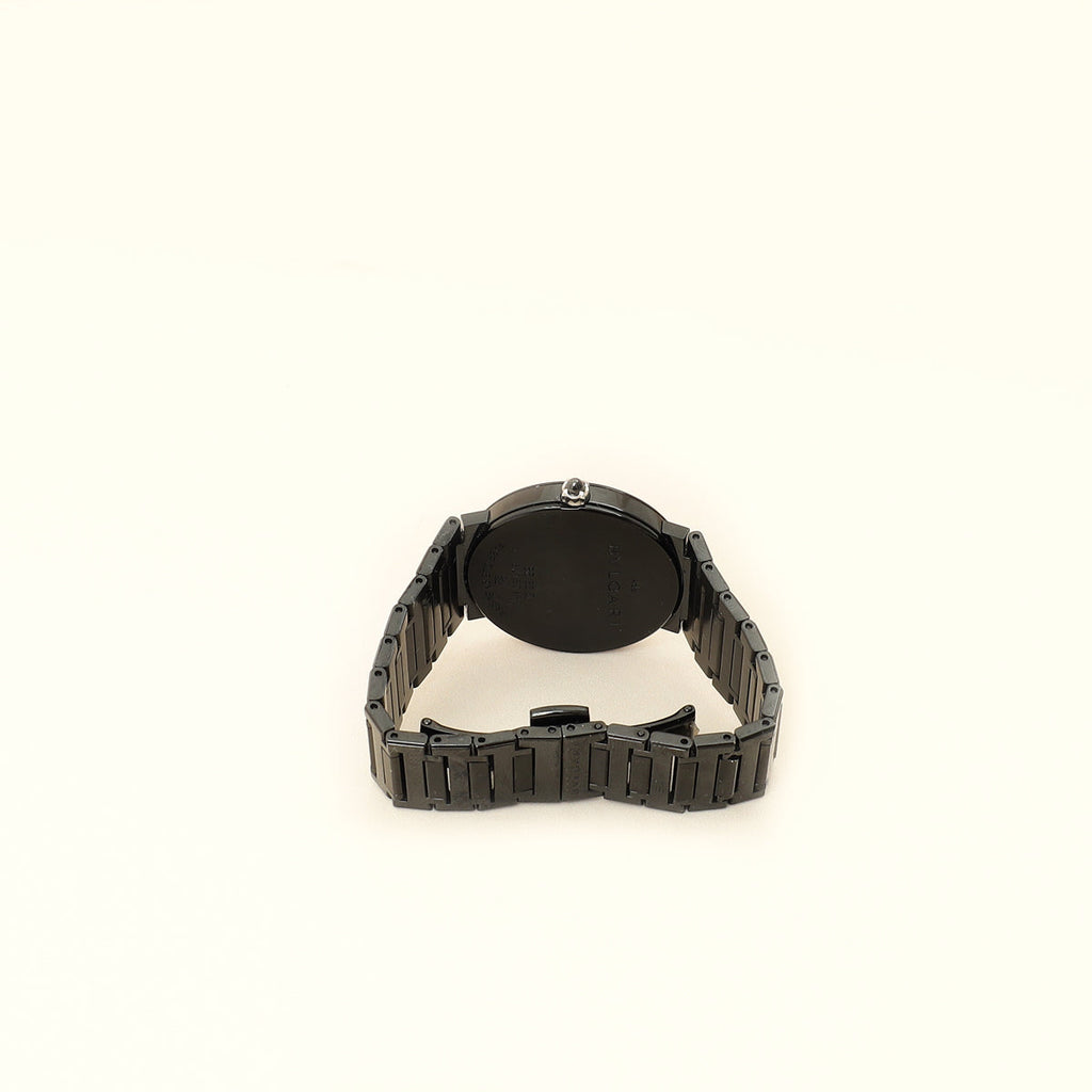 Bvlgari Black Stainless Steel Bvlgari Quartz 33mm Watch