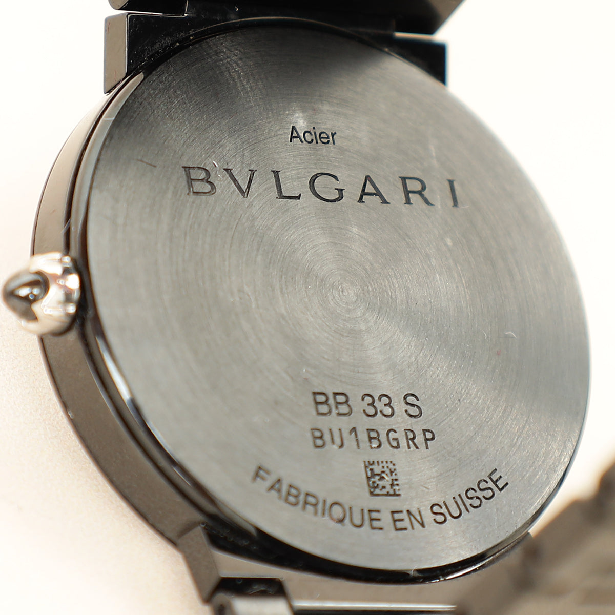 Bvlgari Black Stainless Steel Bvlgari Quartz 33mm Watch