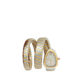 Bvlgari Stainless Steel/Yellow Gold Serpenti Tubogas Double Spiral 35mm Quartz Watch