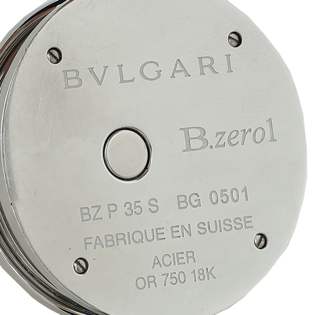 Bvlgari 18K White Gold B.Zero1 Double Heart Diamond 30mm Watch