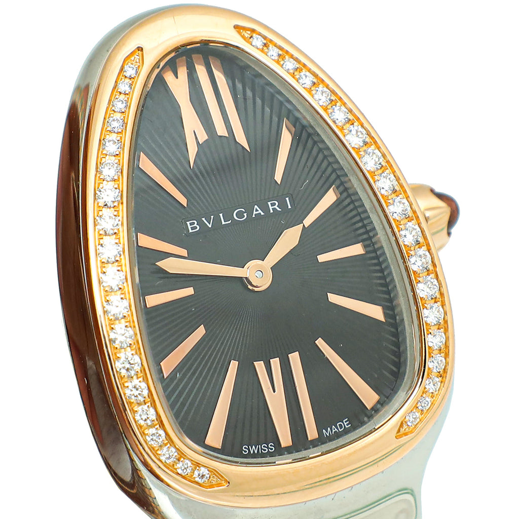 Bvlgari ST.ST. Gold Serpenti Tubogas Double Spiral 35mm Quartz Watch