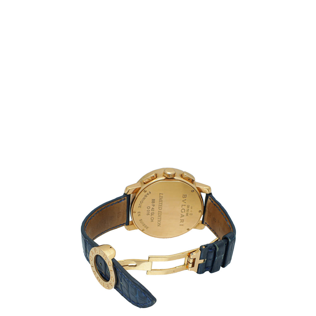 Bvlgari 18K Rose Gold Bvlgari Chronograph Ltd.Ed. 42mm Automatic Watch