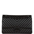 Chanel 226 Reissue 2.55 SO Black Chevron Calfskin Black Hardware