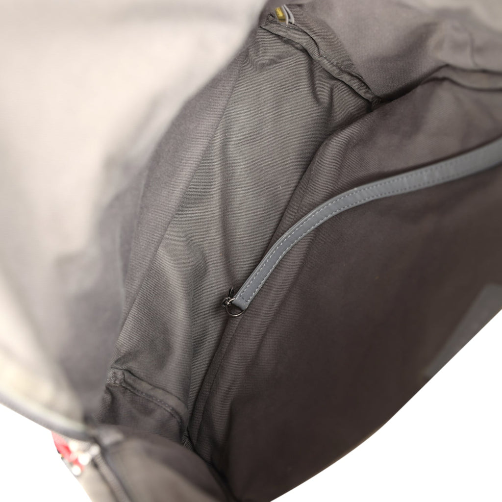 Chanel Graffiti Backpack Grey Multicolored Canvas Silver Hardware