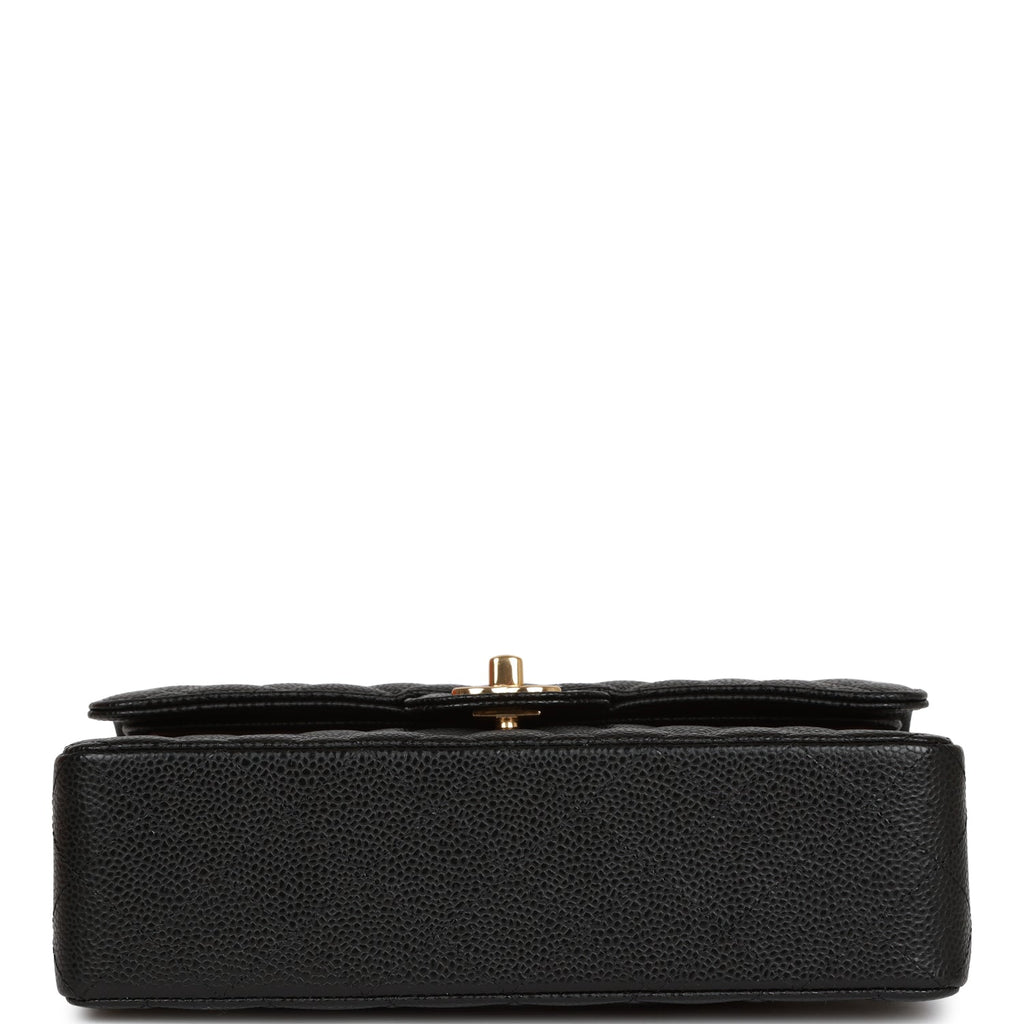 Chanel Small Classic Double Flap Black Caviar Gold Hardware