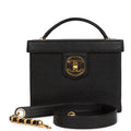 Chanel Vintage Large Vanity Bag Black Caviar Gold Hardware