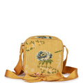 Chanel Vintage Brocade Camera Bag Yellow Silk Gold Hardware