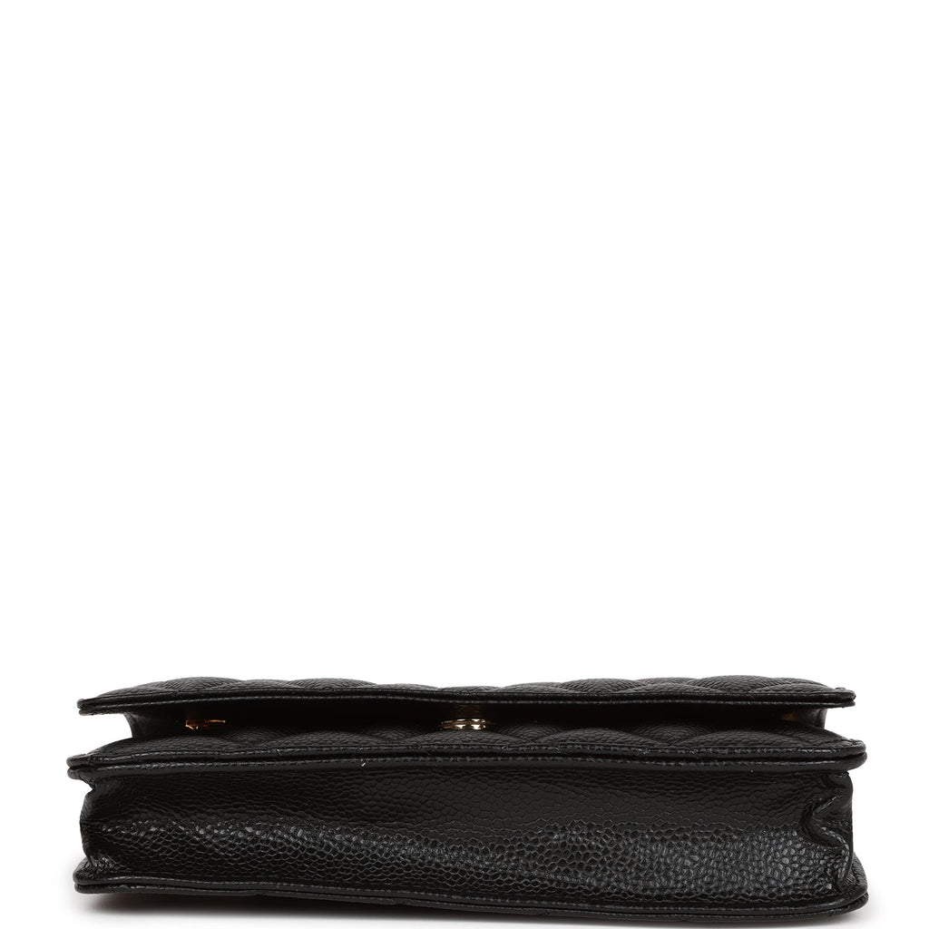 Chanel Wallet on Chain WOC Black Caviar Gold Hardware