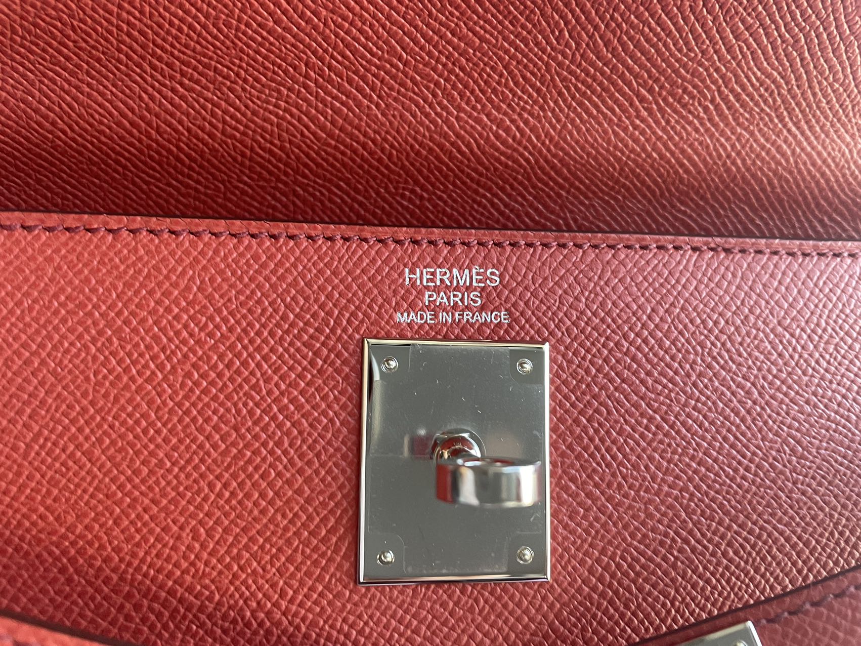 Hermès Kelly 32 Sellier Bi-Color Pink & Coral Epsom (Palladium Hardware)