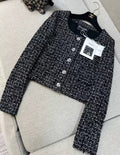 Chanel 24B Black tweed jacket