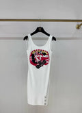 Chanel 23C Formula 1 White Dress