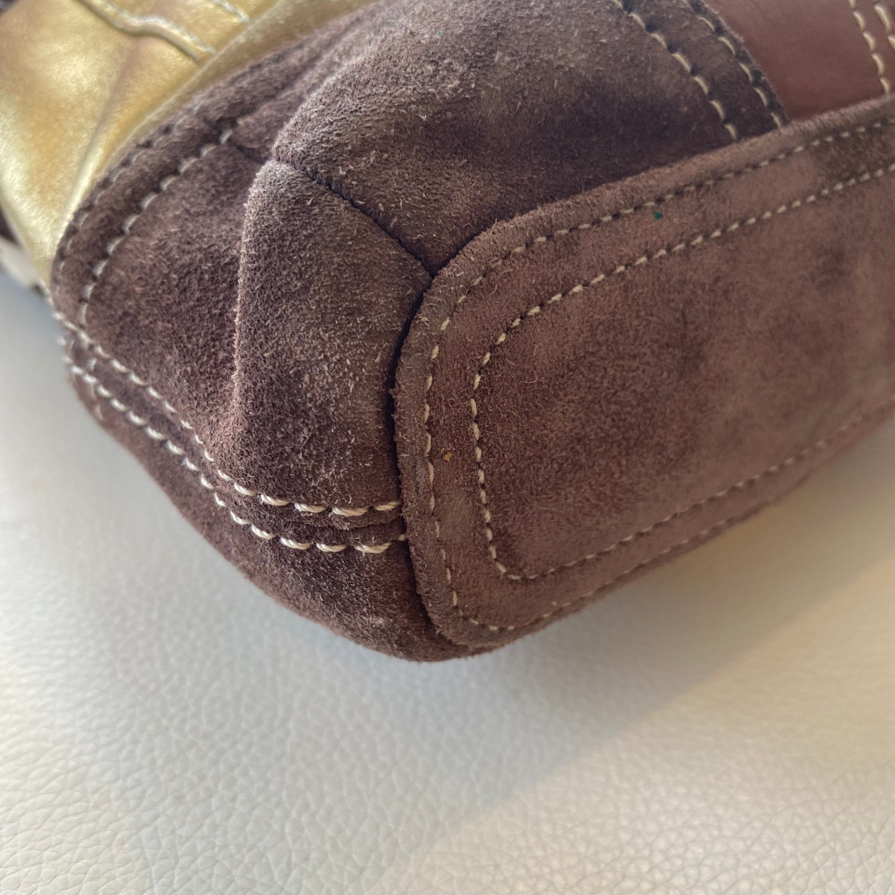 COACH Signature Patchwork Shoulder Bag/ Crossbody Bag