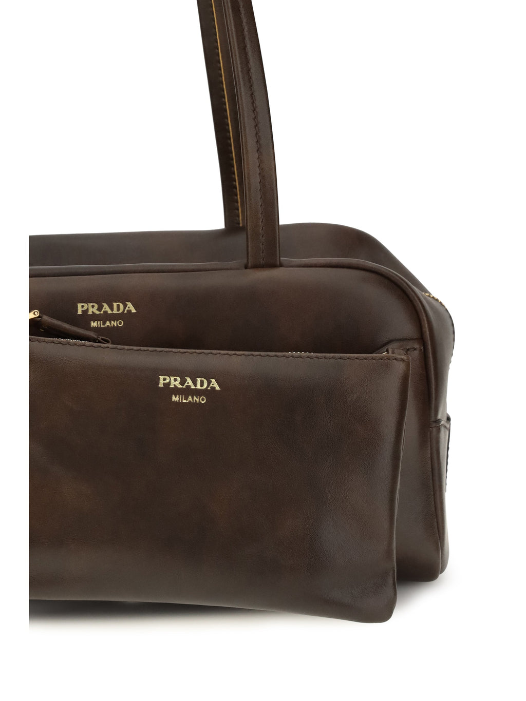 Prada Women Leather Shoulder Bag