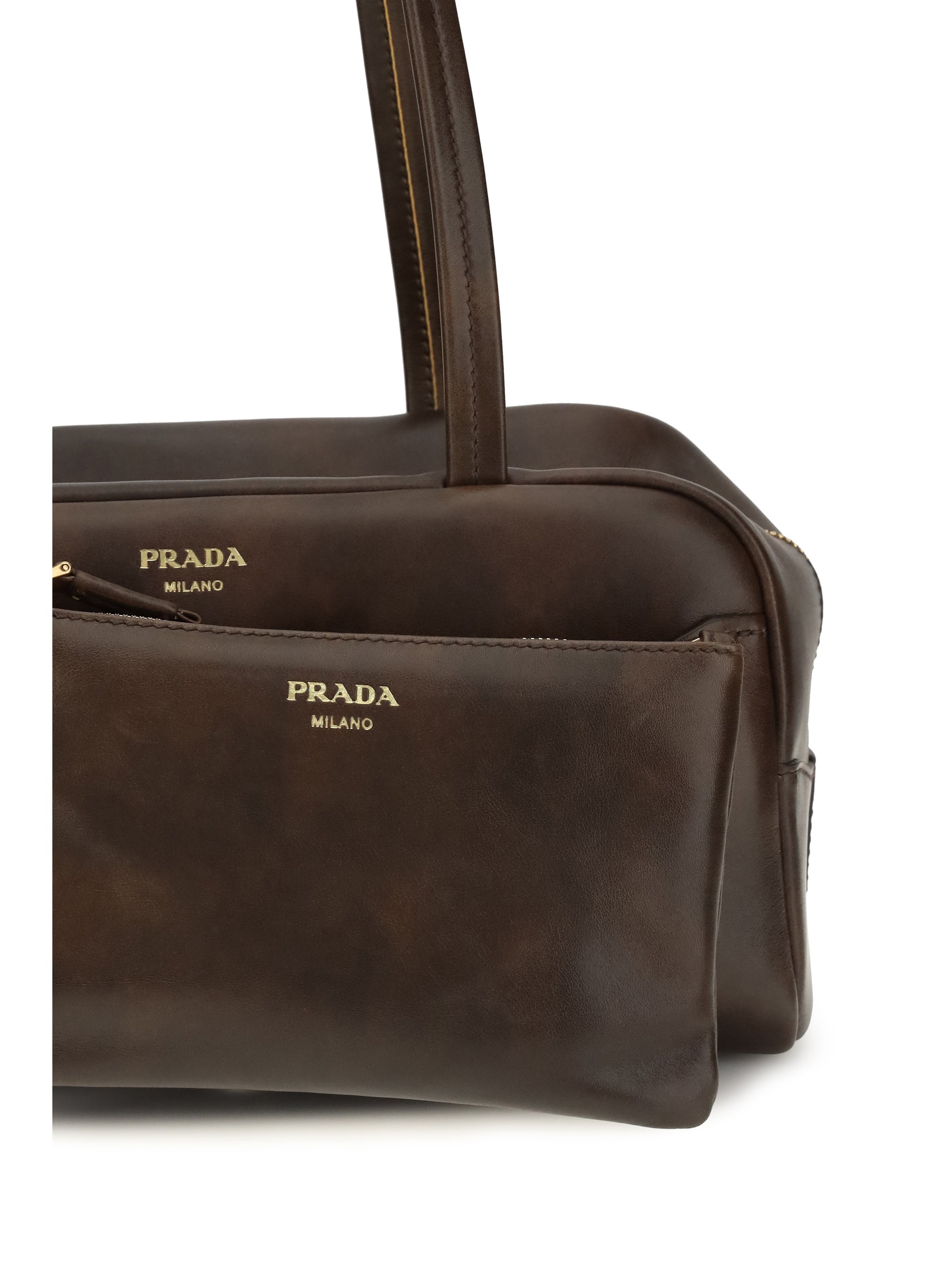 Prada Women Leather Shoulder Bag