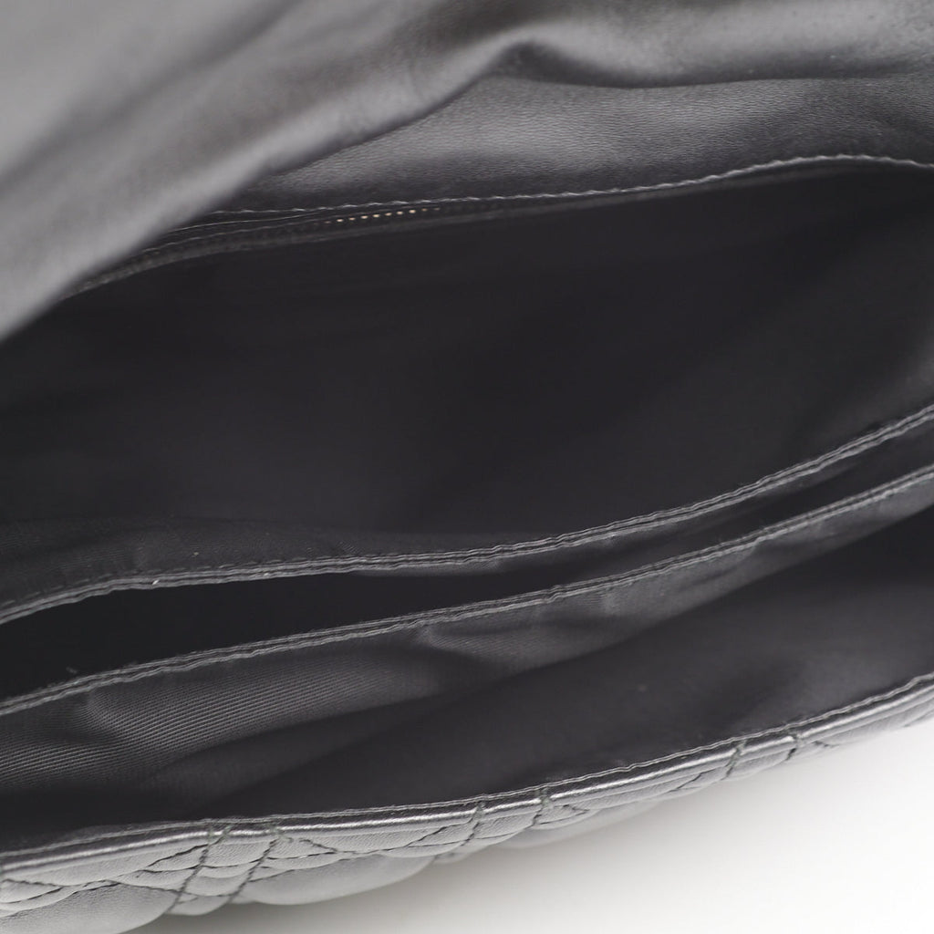 Dior Cannage Lock Bag Black