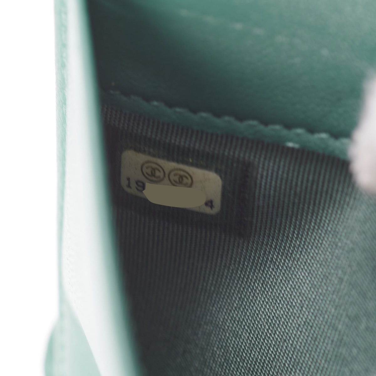 Chanel Yen Wallet Blue/Green