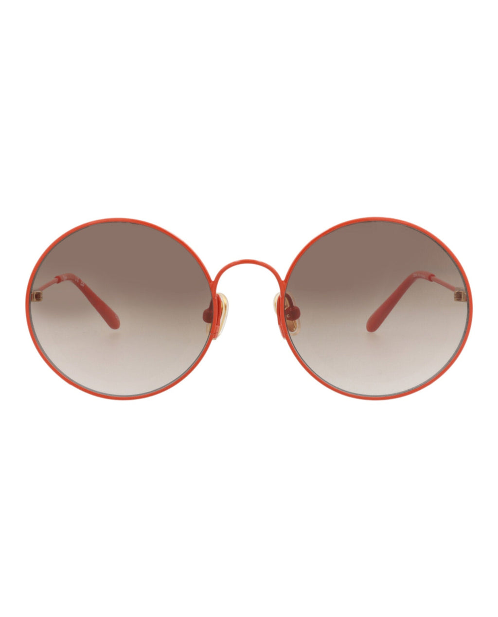 Chloé Kids Unisex Round/Oval Orange Orange Brown Fashion Designer Eyewear