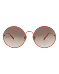 Chloé Kids Unisex Round/Oval Orange Orange Brown Fashion Designer Eyewear