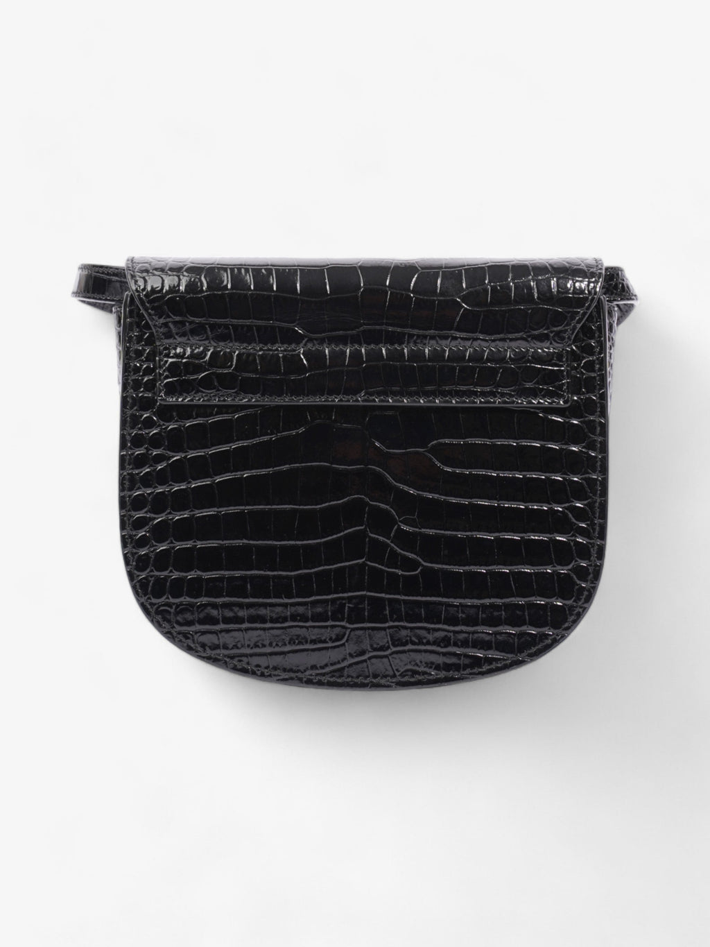 Saint Laurent Kaia Shoulder Bag Black Embossed Leather Small