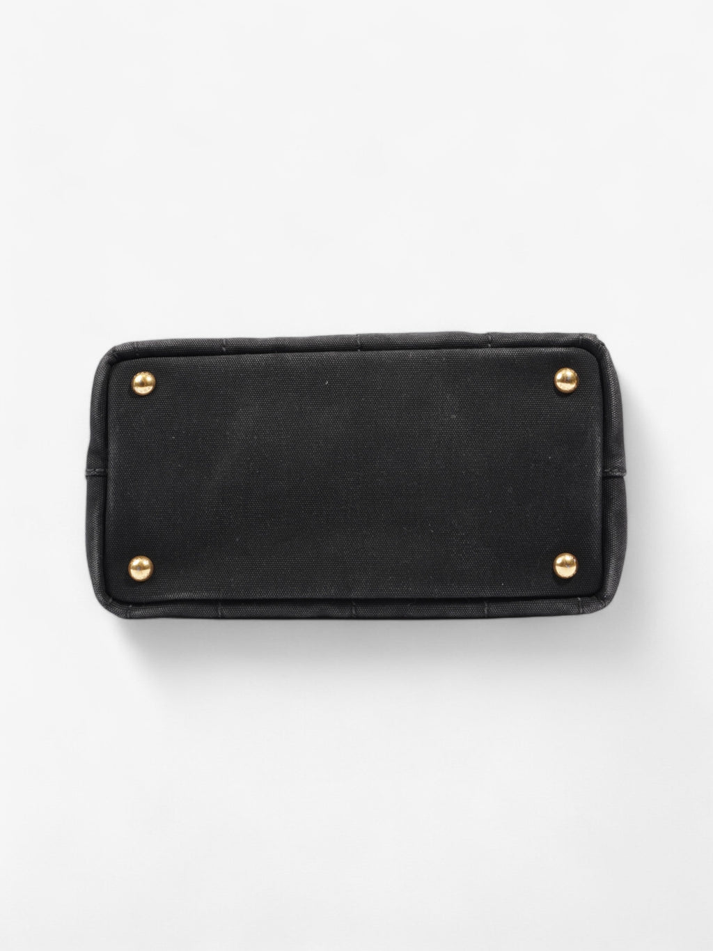 Prada Canvas Tote Black / White Cotton