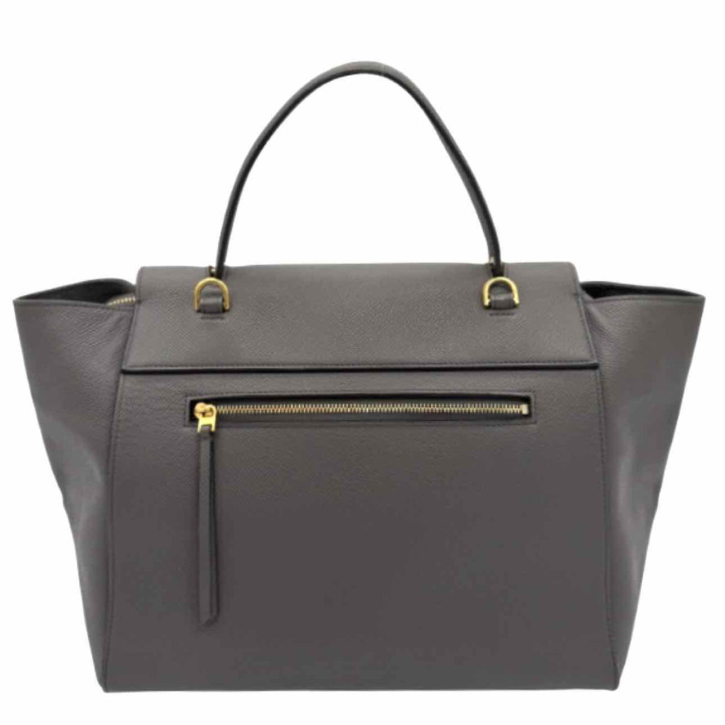 CELINE Grained Calfskin Mini Belt Bag Grey