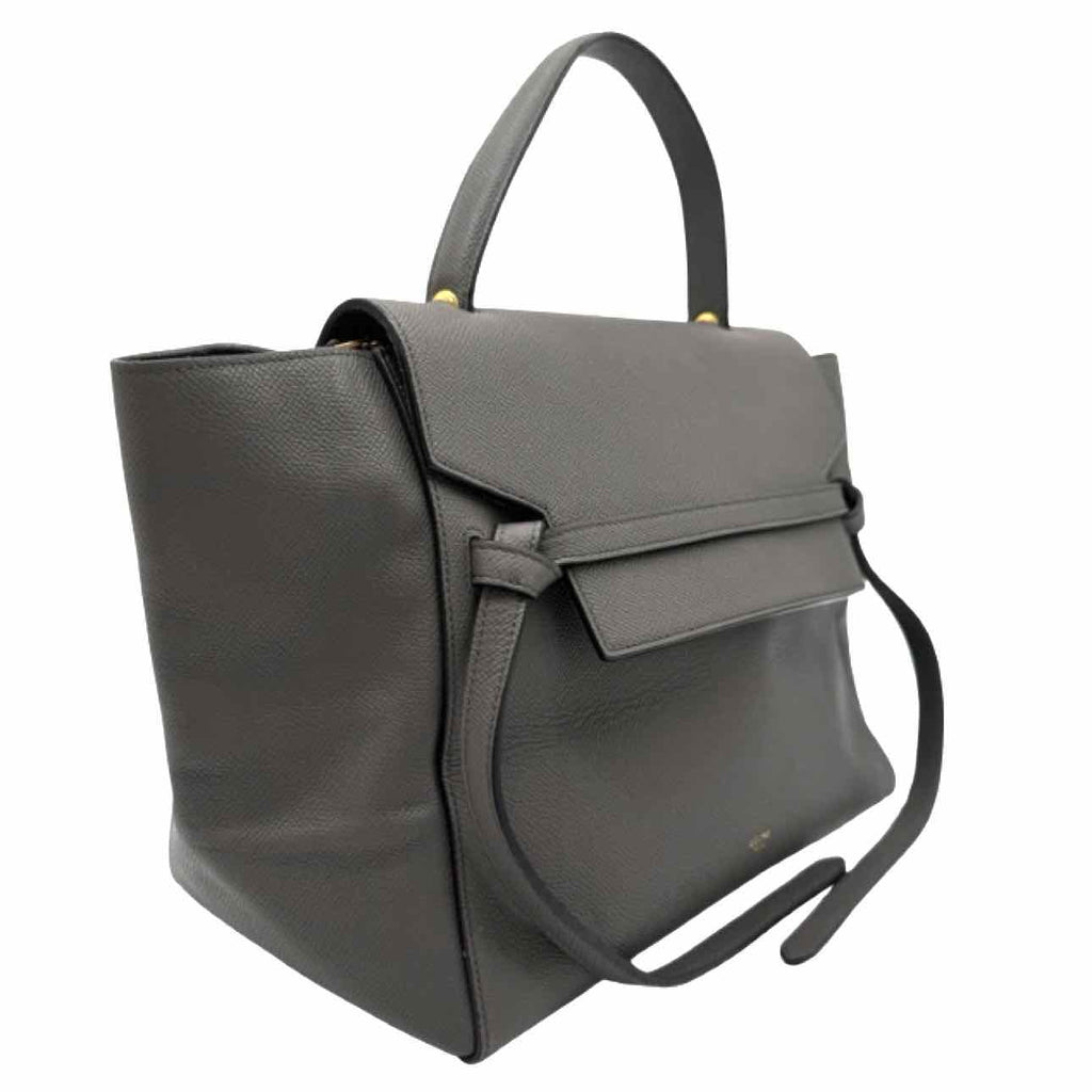CELINE Grained Calfskin Mini Belt Bag Grey
