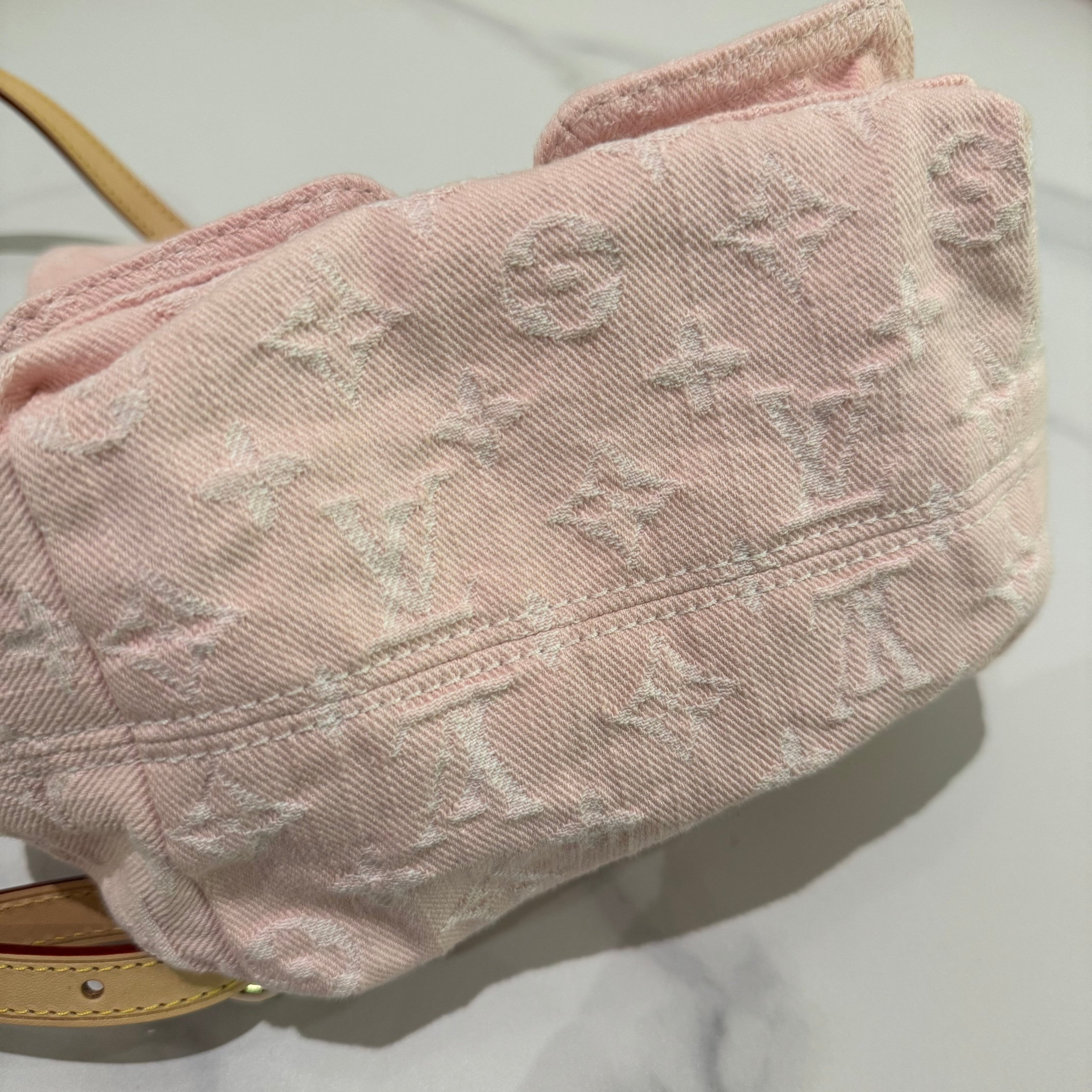 LOUIS VUITTON VENICE BACKPACK CHERRY BLOSSOM PINK DENIM