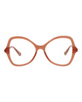 Chloé Womens Cat Eye Pink Pink Transparent Fashion Designer Eyewear Pink Pink Transparent
