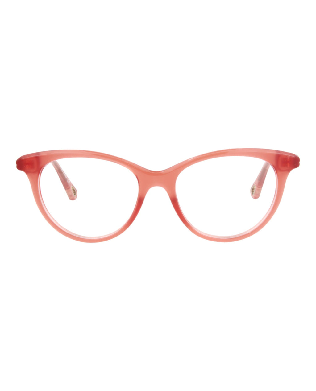 Chloé Womens Cat Eye Pink Pink Transparent Fashion Designer Eyewear Pink Pink Transparent