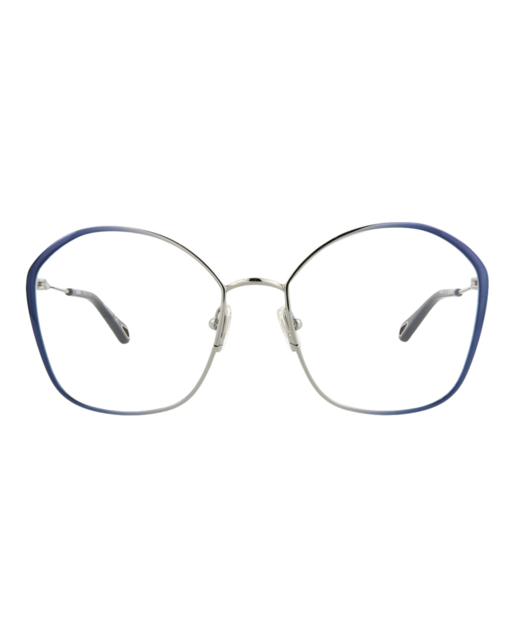 Chloé Womens Round/Oval Blue Blue Transparent Fashion Designer Eyewear Blue Blue Transparent