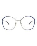 Chloé Womens Round/Oval Blue Blue Transparent Fashion Designer Eyewear Blue Blue Transparent