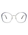 Chloé Womens Round/Oval Blue Blue Transparent Fashion Designer Eyewear