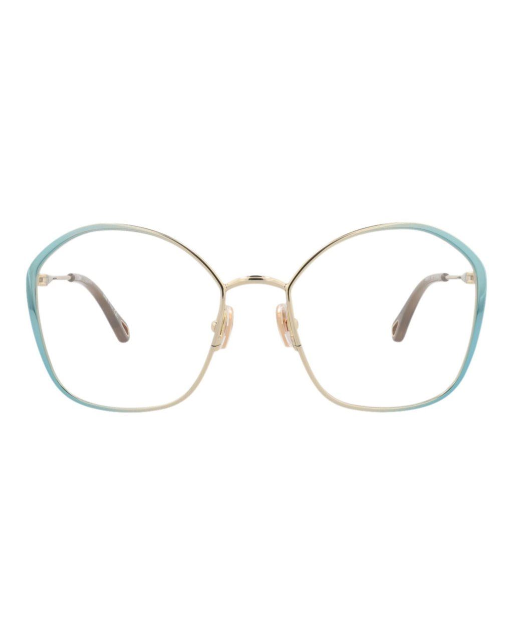 Chloé Womens Round/Oval Blue Blue Transparent Fashion Designer Eyewear