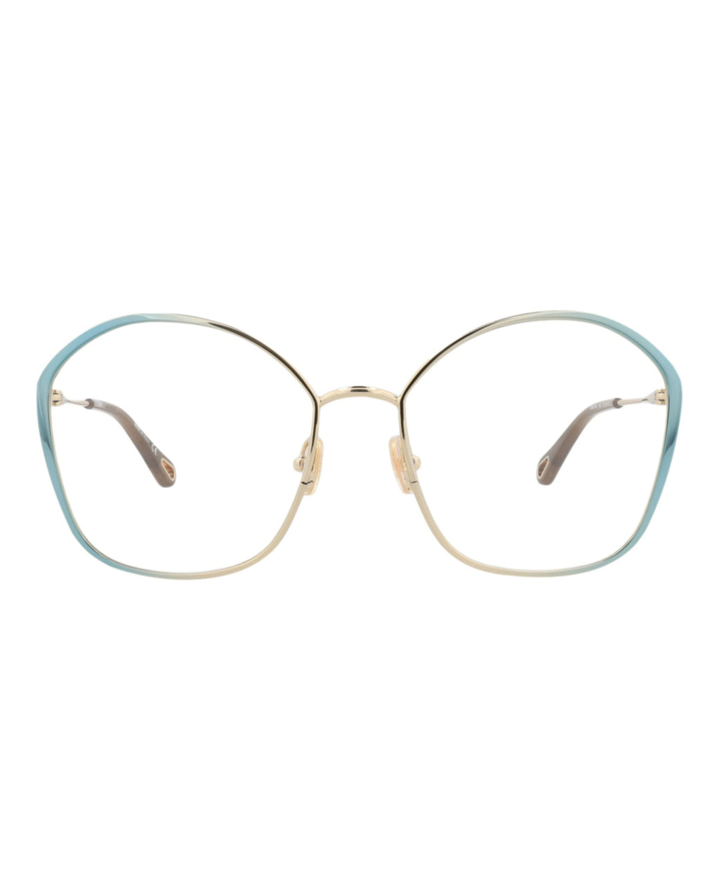 Chloé Womens Square/Rectangle Blue Blue Transparent Fashion Designer Eyewear