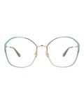 Chloé Womens Square/Rectangle Blue Blue Transparent Fashion Designer Eyewear