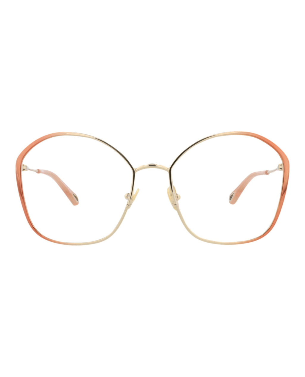 Chloé Womens Square/Rectangle Nude Nude Transparent Fashion Designer Eyewear